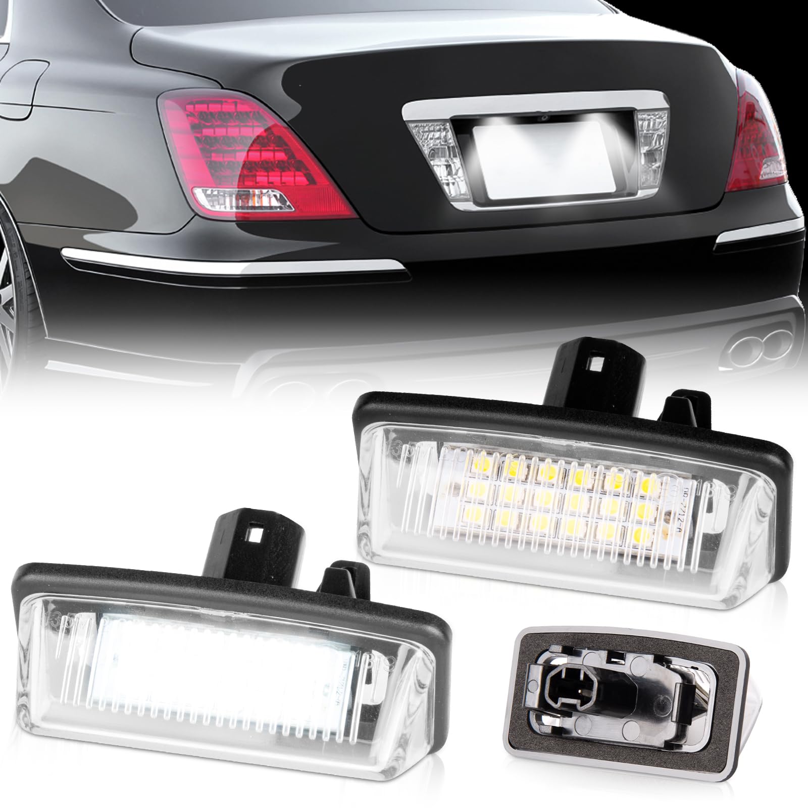 【送料無料】POPMOTORZ LED ナンバー灯 ノア ヴォクシー 60系70系 ライセンスランプ アルファード10系 ..
