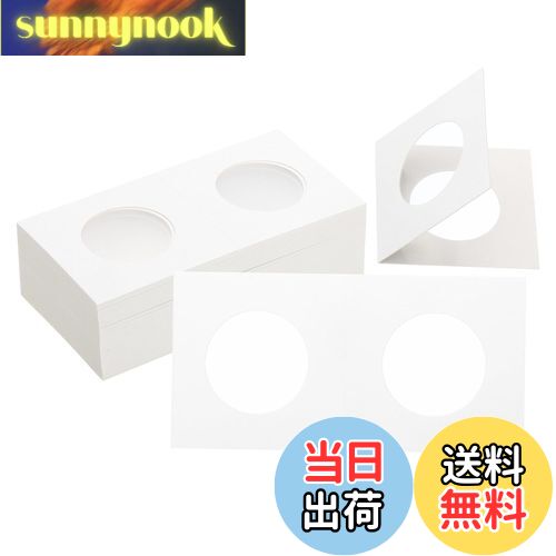 【送料無料】PATIKIL 2 x 2 コインフリップ 50個 29 mm ダンボールコインホルダー ...