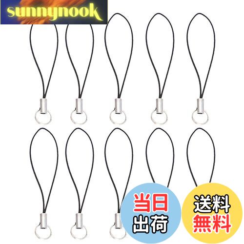 【送料無料】LOYELEY 二重リング ストラップ 10本入 スマホ 携帯ストラップ リングストラップ ストラップ紐 パーツ アクセサリー スマホデコレーション...