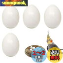PAVIKE 偽卵 鳥おもちゃ 4個セット インコ フェイクチキンエッグ ロットハト繁殖用品 人工ネスト 卵食品サンプル フェイクダミーエッグ オカメインコ ウ...