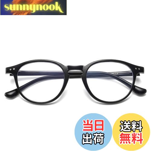 [MAIVARDAY] ブルーライトカット メガネ TR90 丸い めがね 紫外線カット UVカット 眼鏡 度なし おしゃれ pcメガネ パソコン用メガネ