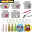 【送料無料】DELUXEFOX しおりキット 20枚セット ドライフラワーのしおり 押し花 しおり 押し花キット 可愛い しおり おしゃれ 透明ブックマーク 可...