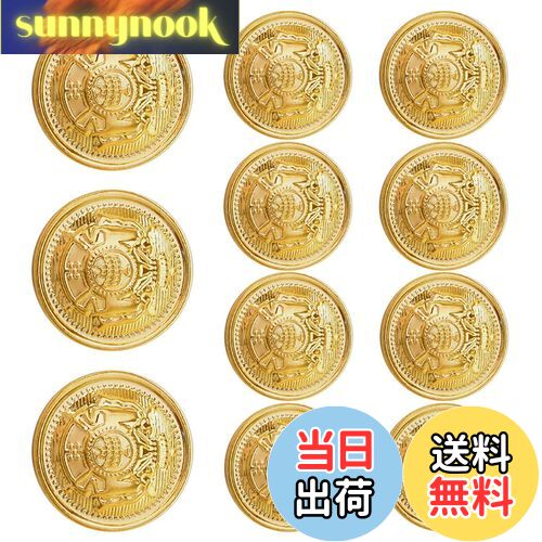 【送料無料】KDSSYFT アンティークメタルボタン ブレザー スーツ 袖口 スカジュアル 軽量 ボタンセット 修理交換 ゴールド ブレザー用 洋服用 コート用...