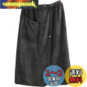 ラップタオル 大人用 プールタオル 80×140cm丈 マイクロファイバー 巻きタオル 大判 無地 吸水 柔らかい ふわふわ もこもこ お風呂上がり (ブラック)