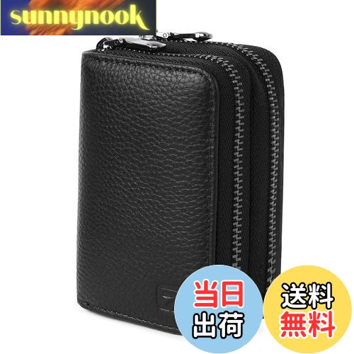 【送料無料】[GADIEMKENSD] デュアルジッパーカードケース RFID レディース大容量 本革カード入れ メン..