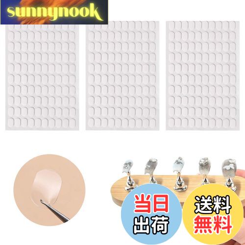 【送料無料】PAVIKE ネイルスタンド 粘土 ネイルチップスタンド 粘土 300枚入り 透明 ネイルチップ 固..