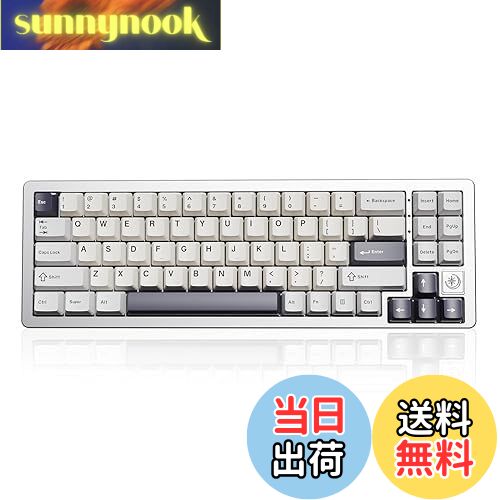 ̵YUNZII AL71 ᥫ˥륭ܡ 68% ѥ ե륢CNCù åȹ¤ [Bluetooth/2.4G/USB-C ...