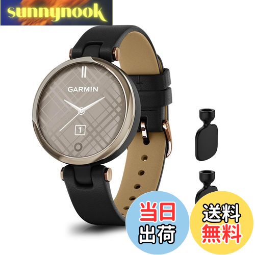 【送料無料】[SeGinn] レザーバンド Garmin Lily 対応 バンド 革 交換バンド 高級 簡単取付 ビジネス 軽量 ベルト サイズ調節可能 交換バンド コンパチブル Garmin Lily バンド（黒）