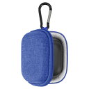 Geekria Shield イヤホンケース サウンドコアアンカー Anker Soundcores AeroClip, C40i, P40i, P30i, C30i, P20i True Wirelessイヤホン対応 交換用ハードシェル トラベルキャリーバッグ ケーブル収納付き (ブルー)