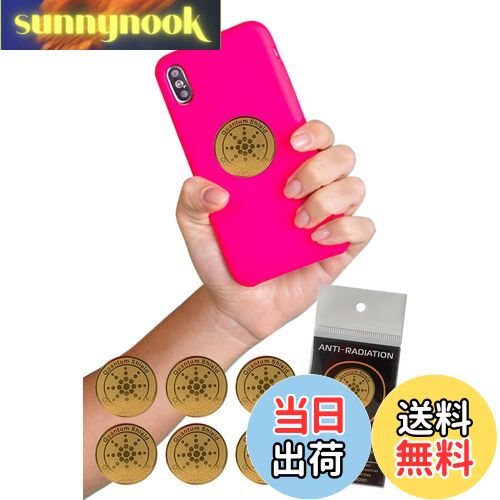 【送料無料】Tierneys 電磁波防止ステッカー 電磁波防止シール スマートフォン パソコン IT家電 電子レンジ 電磁波遮断 電磁波過敏 5G 対策 (Gold, 6)