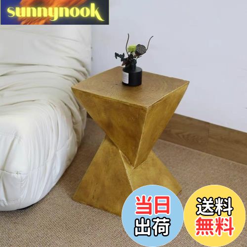 【送料無料】UNHO サイドテーブル セメント ソファテーブル 室内 屋外 ベッドサイドテーブル ス ...