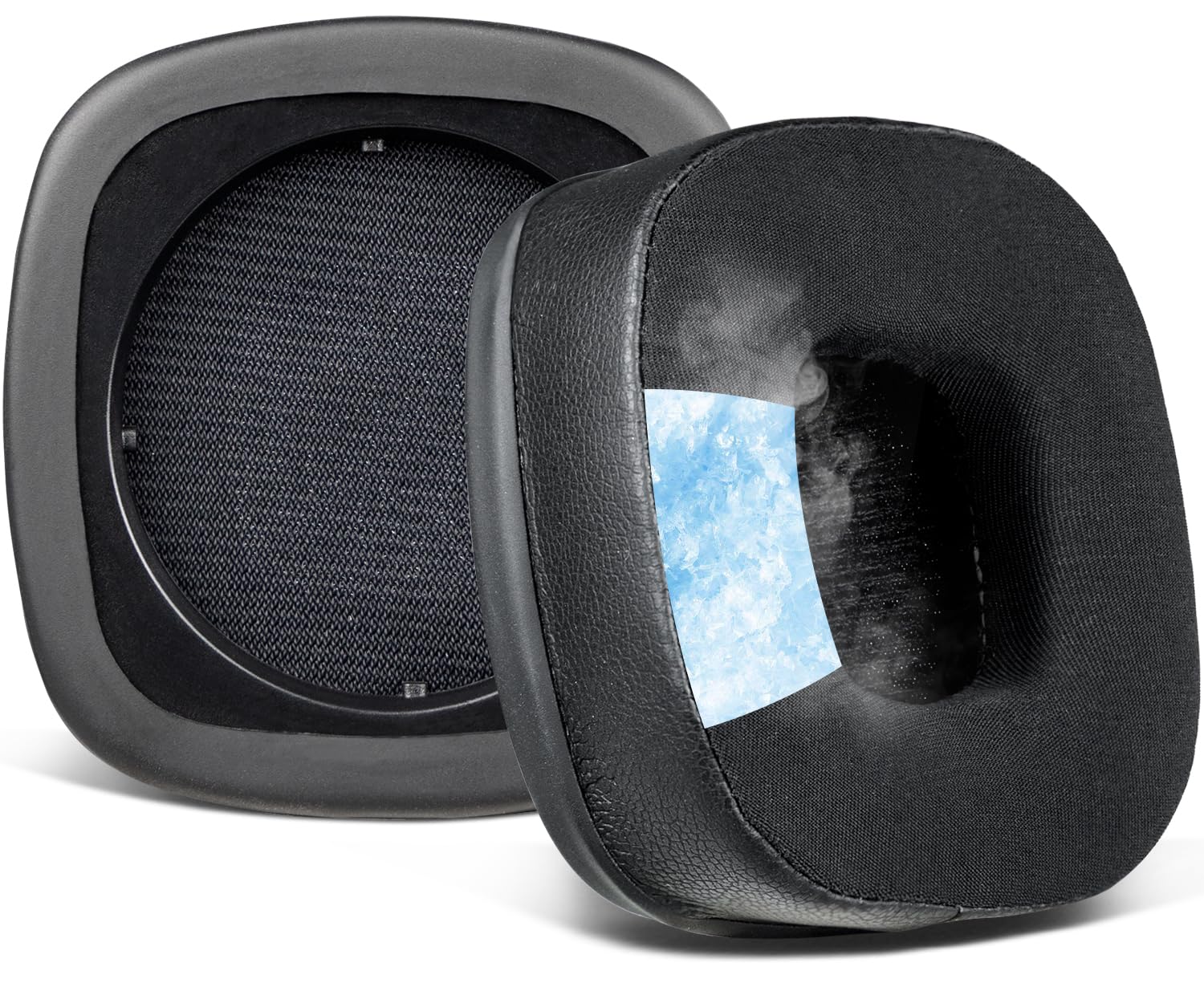 【送料無料】SOULWIT 冷却ジェルパッド イヤーパッド イヤークッション for Marshall マーシャル Major I/II/III/IV/V ANC Bluetooth Wireless/Wired ヘッドホン 用 交換パッド for Marshall Major 1/2/3/4/5 ヘッドパッド 冷感 パッド ブラック