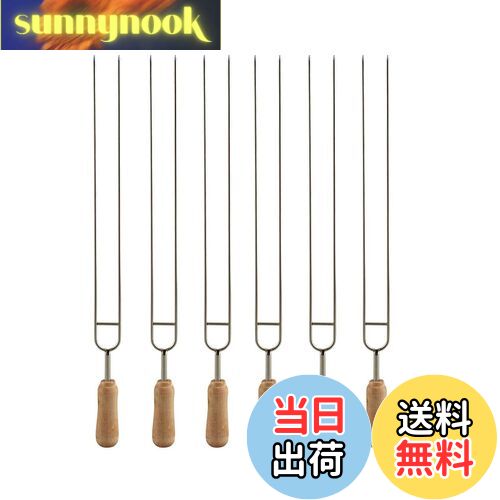 【送料無料】IMEEA バーベキュー串 bbq 串 キャンプ ステンレス 焼き串 スキュアー 鉄串 アウトドア 木..