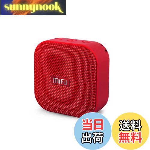 楽天sunnynook【送料無料】【新規アップグレード 】 MIFA A1 Bluetoothスピーカー （USB Type-C充電 Bluetooth5.0 防水スピーカー IPX6防水 小型ポータブル 大音量） 12時間連続再生 TWS機能 完全ワイヤレスステレオ Micro SDカード・AUX入力対応 マイク内蔵 お風呂・アウトドア・キャンプに