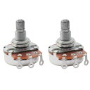 【送料無料】Musiclily 18mm ミリサイズ ギターポット 500kΩ Bカーブ(2個入)