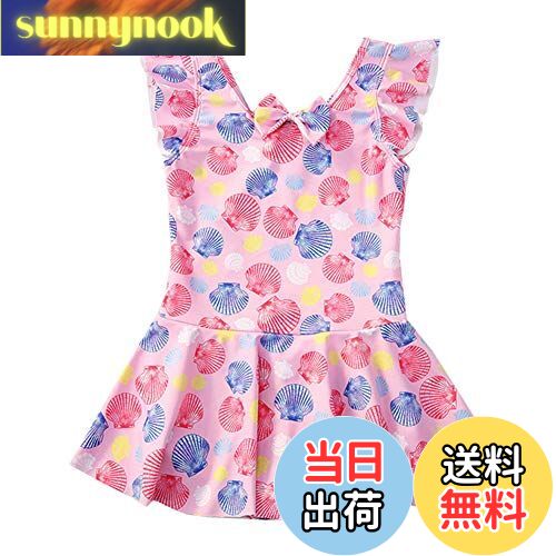 【送料無料】[Suerba] 女の子 水着 ガールズ ワンピース ラッシュガード 子供 水着 スイムウェア 可愛い