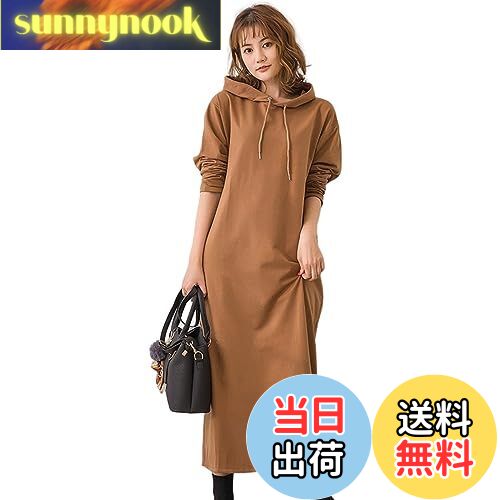 【送料無料】[7-livehouse] パーカーワンピース レディース ロング ワンピース 長袖 大きいサイズ ロン..