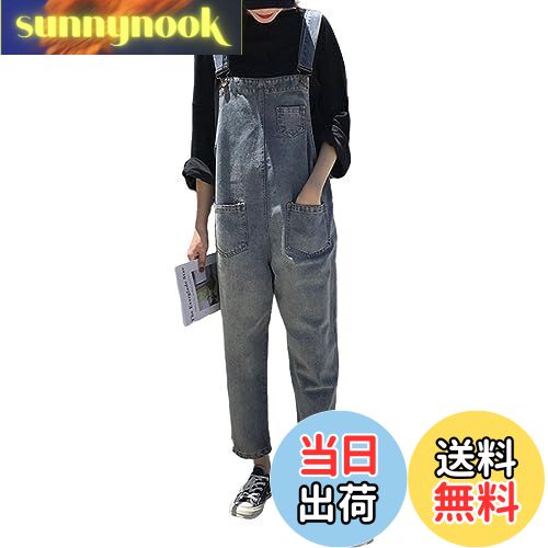 【送料無料】[7-livehouse] サロペット レディース デニム オーバーオール ジーンズ オールインワン 美..