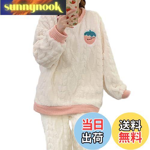 【送料無料】[MilaCorinna] レディース パジャマ ルームウェア ふわふわ セットアップ もこもこ あった..