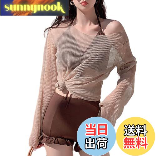 【送料無料】[7-livehouse] 水着 レディース ビキニ 3点セット 体型カバー 水着 ラッシュガード パット付き 可愛い セパレート セクシー 露出控えめ セットアップ 韓国 かわいい ファション フリル ビキニショーツ プール 海水浴 温泉