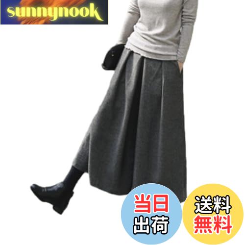 【送料無料】[CCGGOWMM] ワイドパンツ レディース ラシャ ズボン ガウチョパンツ ロングパンツ ヘリン..