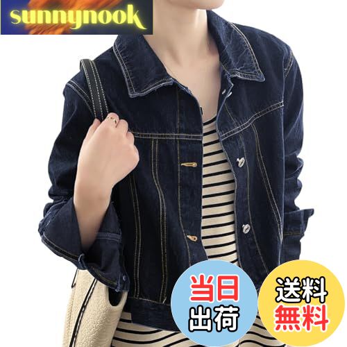 【送料無料】[Sueeya] スイーヤ デニム ジャケット レディース アウター ショート 着痩せ 長袖 体型カ..
