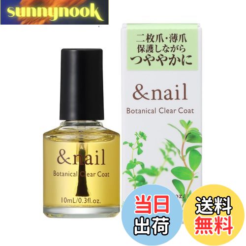 【送料無料】アンドネイル ボタニカルクリアコート ネイル 割れ爪 二枚爪 薄爪 補強 10mL 色:クリア、サイズ:10ミリリットル (x 1)