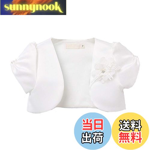 【送料無料】[VIISEN] 子供 ボレロ 長袖/半袖ドレス ボレロ カーディガン 花飾 結婚式 ボレロ 子供服 ..