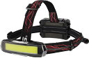 【送料無料】GENTOS(ジェントス) LED ヘッドライト USB充電式 【明るさ550~1500ルーメン/実用点灯7~15時間/後部認識灯】 専用充電池または単3形電池4本 (別売り) 使用 Gシリーズ GH-201RG/GH-203RG/GH-280RG/GH-300RG/GA-22/GA-23 色:ブラック