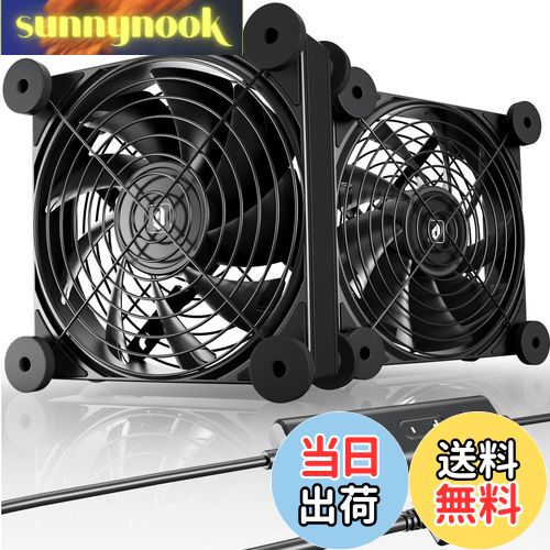 【送料無料】Novonest usbファン 冷却ファン USB扇風機 静音 4段階風量調整 800-1600RPM 12cm 小型扇風..