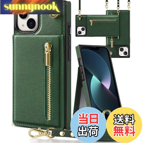 【送料無料】YIHARA iphone 13 ケース手帳型 iphone 13スマホ ケース 財布型 iPhone 13適用 携帯ケース 肩掛け 首かけ 斜めが...