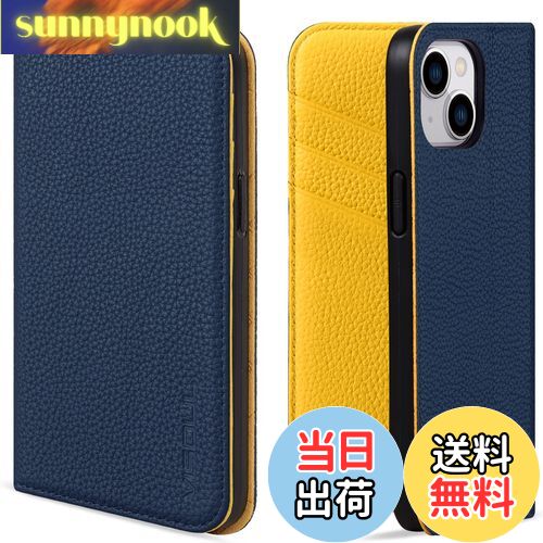 【送料無料】VISOUL iphone14 ケース 手帳型 本革 レザー スマホケース アイフォン14手帳型 カード収納 携帯ケース 全面保護 柔軟なTPU素材...