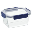 【送料無料】ベストコ 耐熱 オーブン調理 ガラス容器 保存容器 レクタンギュラー 1.5L LBG449 トップクラス ロック&ロック