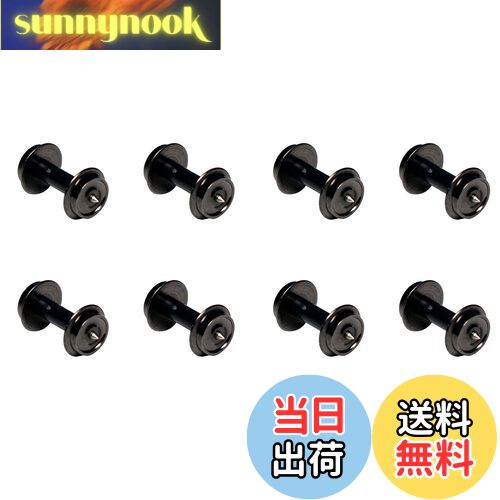 【送料無料】KATO Nゲージ 中空軸車輪 スナップ式台車用・黒 車軸短 8個入 11-611 鉄道模型用品