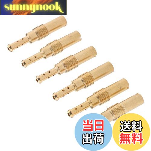 【送料無料】F Fityle 6個 パイロットジェット スロージェット #32#35#38#40#42#45