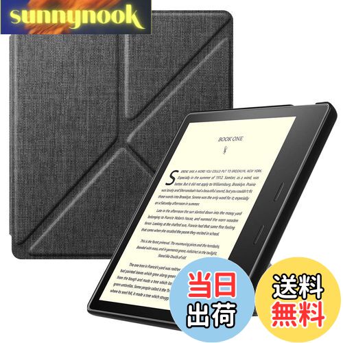 【送料無料】Fintie Kindle Oasis 第10世代 2019 Newモデル / 第9世代 2017 専用保護ケース 軽量 薄型 マグネット機能 オートスリープ機能 折り紙式スタンド PUレザー 保護カバー 開閉式カバー（デニムグレー）