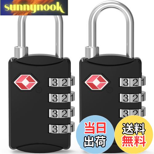 【送料無料】Diyife TSAロック, [2個セット] 4桁ダイヤルロック 南京錠 スーツケース用 バッグ用,海外..