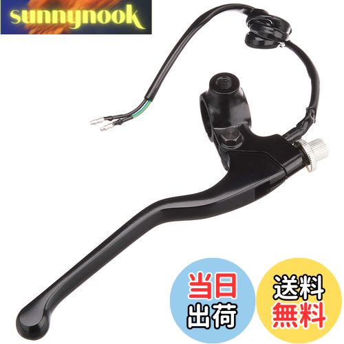 【送料無料】キタコ(KITACO) 右レバー&ホルダーセット(ロング) モンキー(MONKEY)等 ミラーホルダー付 ブラック 525-0700301