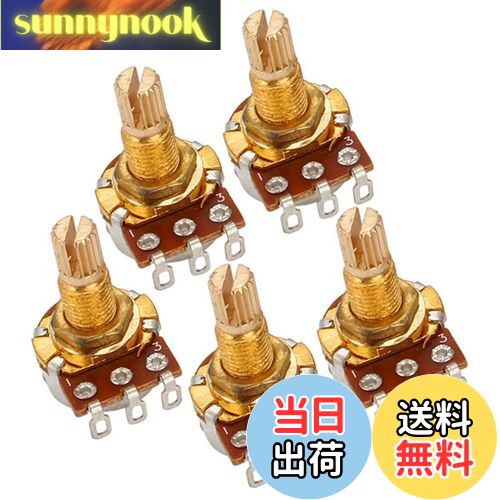 【送料無料】Yibuy 5PCS A500k Ohm Audio Mini Pots ギターポテンショメータ エレキギター用