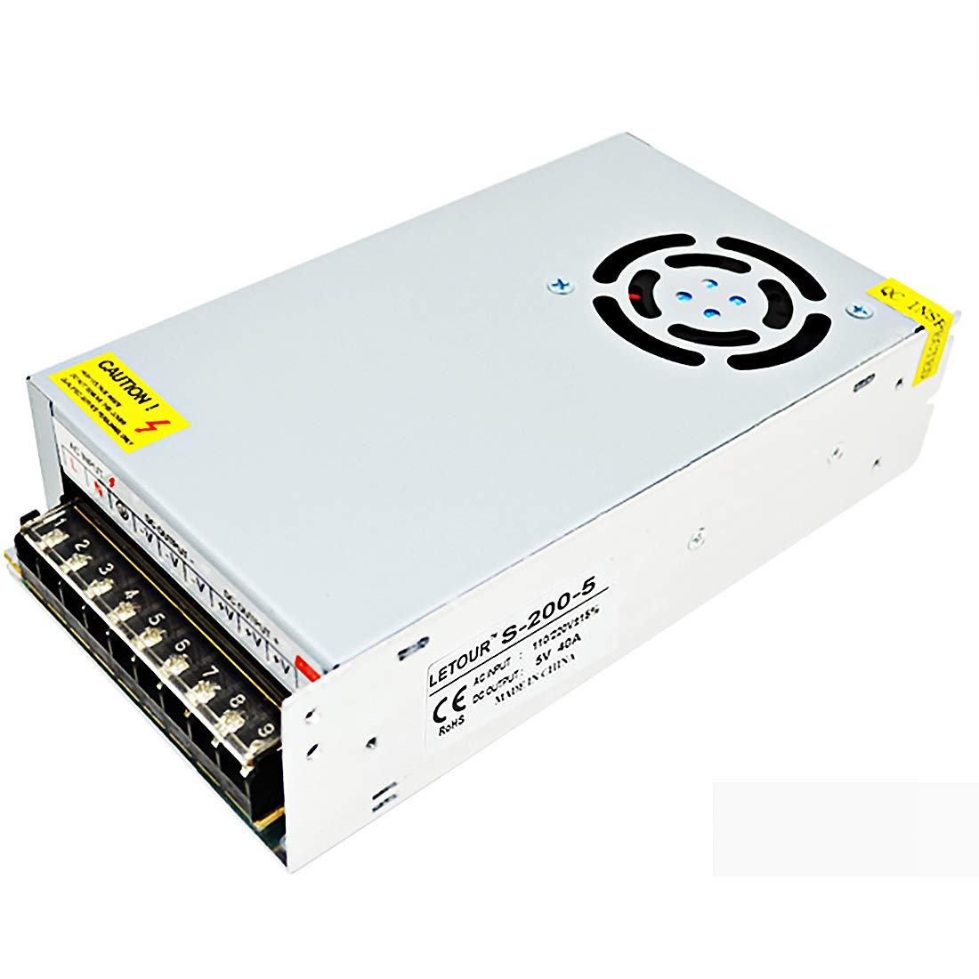 【送料無料】LETOUR スイッチング電源 直流安定化電源 AC DC 電源変換5V 40A 200 ...