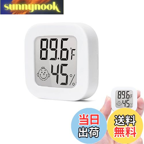 【送料無料】Cluoling ミニデジタル温度計湿度計 温度湿度計 温度計 デジタル キャンプ 室温計 に適用..