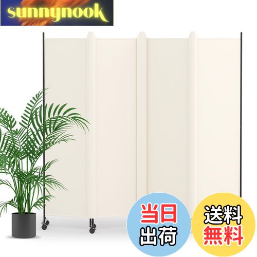 【送料無料】KELIXU パーテーション 間仕切り 4連 自立式 カバーストリップ付き 衝立 キャスター付き ..