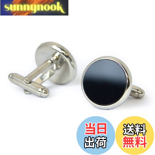 【送料無料】タキシードステーション カフスボタン 黒オニキス 結婚式 新郎 ウエディング 定番