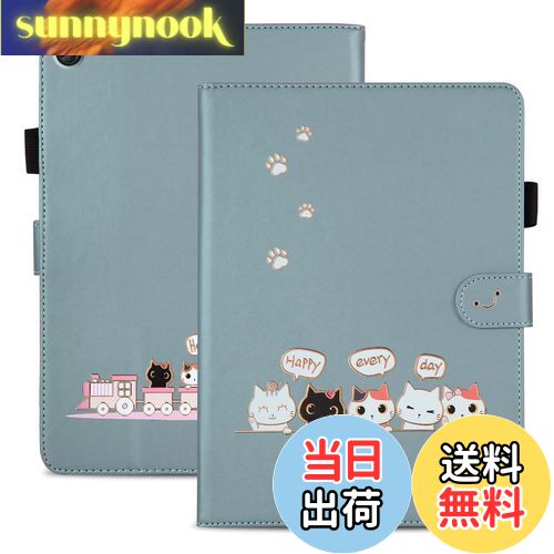 【送料無料】Qribo Lenovo Tab M10 Plus 3rd Gen ケース シンプルなのに可愛いデザイン エンボス加工猫..