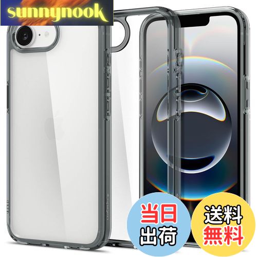 【送料無料】Spigen 【創業18年の技術力】 iPhone 16e ケース クリア 透明 ストラップホール 米軍MIL規格 バンパー 耐衝撃 ウルトラ・ハイブリッド ACS09531 (スペース・クリスタル)