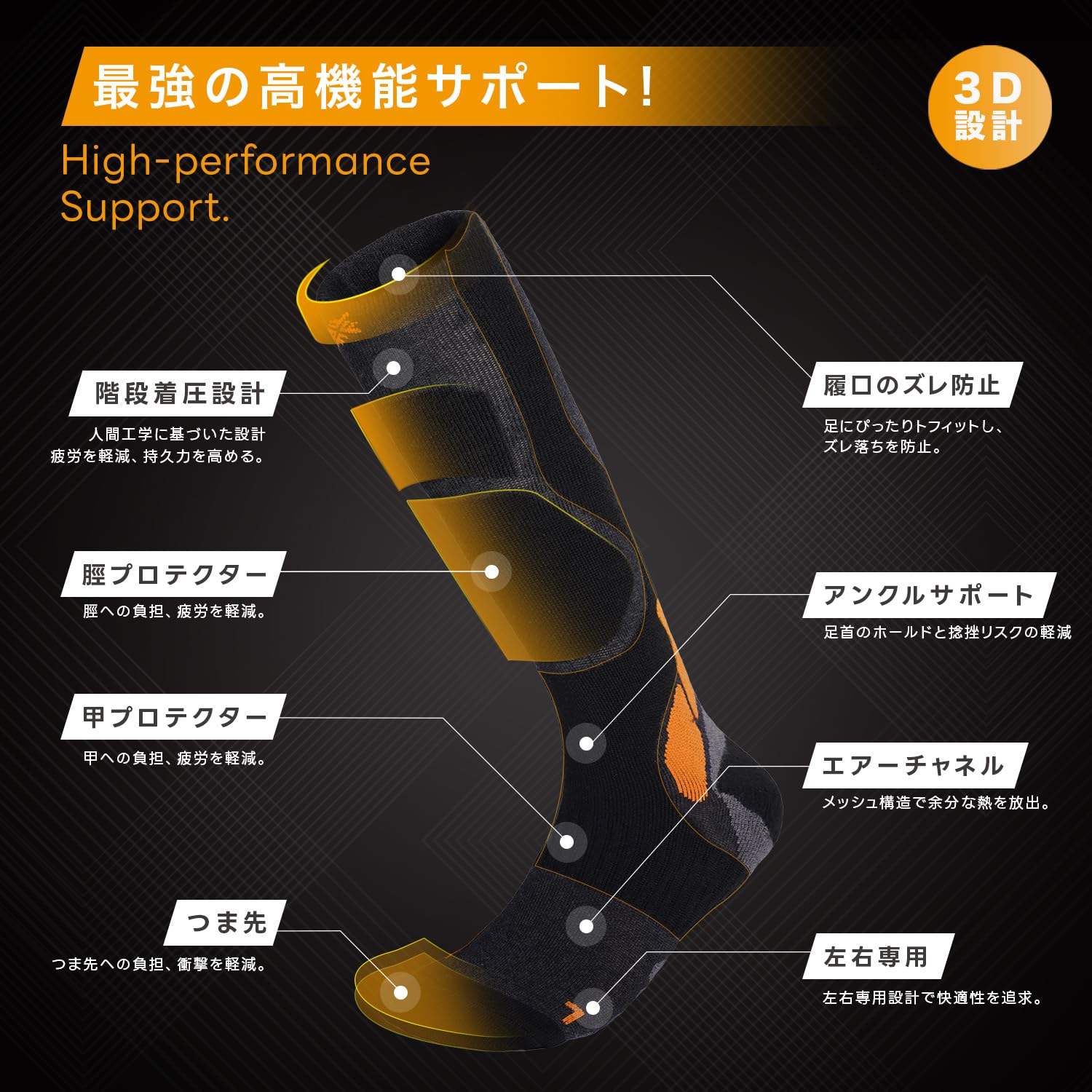 【送料無料】[FIRN] フィルン スキー スノーボード ソックス ダイナミック ソック...