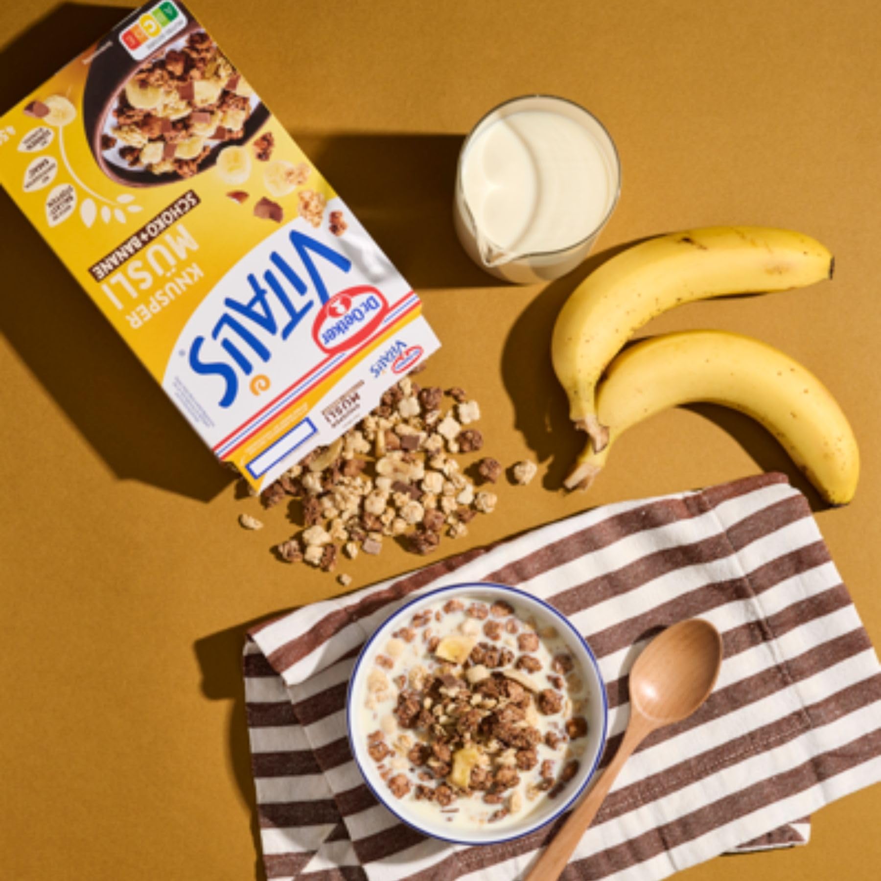 【送料無料】ビタリス クランチ ミューズリー クラシック チョコバナナ 450g
