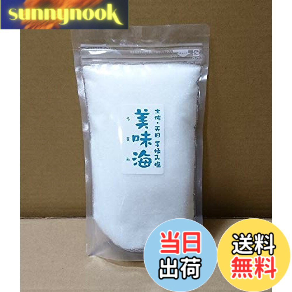 【送料無料】海工房 高知県黒潮町の 天日・手揉み塩「美味海（うまみ）」500Gx1パック
