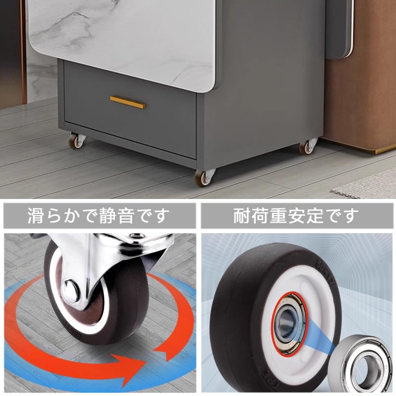 【送料無料】ミニキャスター家具キャスター 方向性可動 1インチの小さなゴム製 ホ...
