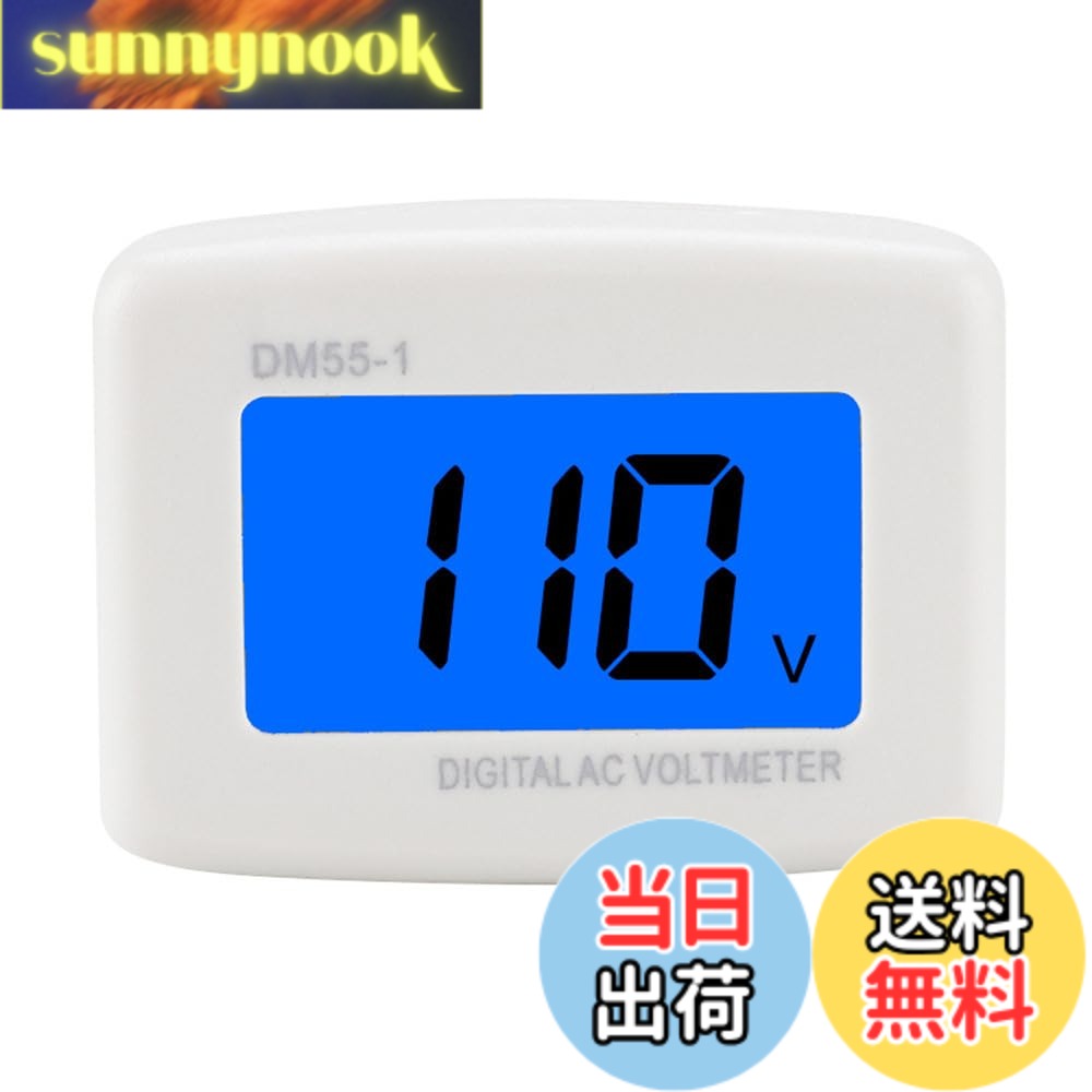 商品情報商品の説明仕様 モデル:DM55-1 カラー:ホワイト プラグスタイル:アメリカンスタンダード 測定範囲:AC 80-300V リスト: 1 x電圧計（デモ用の写真の他の付属品は含まれていません。）主な仕様 デジタル電圧計:プラグインタイプのデジタル電圧計は、AC80-300Vの検出に広く使用されています。 オフィス、工場、研究室、家庭など様々な場所での交流電圧測定に適しています。広い範囲:電流計と電圧計は、多くの場所で交流電圧を測定するのに適しています。 オフィス、工場、研究所、家庭などで使用できます。多用途:この電圧計は、単に電圧を測定するだけではありません。 ソフトブルーバックライト機能により、暗い場所でもデータを見ることができ、ナイトライトや簡単な電気テストペンとしても使用できます。調整可能なポテンショメーター:正確な調整が可能なポテンショメーターが内蔵されています。 ドライバーでハウジングを開け、小さなドライバーでポテンショメーターを調整するだけです。 電圧が高すぎる場合はポテンショメーターを反時計回りに調整し、表示電圧が低すぎる場合はポテンショメーターを時計回りに調整します。家庭用製品の安全性:黒文字の高度なLCDデジタルディスプレイを内蔵し、このテストは、スイッチプラグまたは他のタイプのソケットに接続することにより、直ちに現在の電圧を検出し、測定することができます。 機器の電源状態を確認し、低電圧による大切な家電製品の破損を防ぎます。